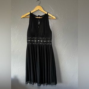 Black knee length dress junior/women’s size 6